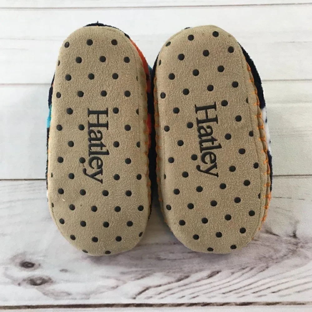 Hatley Kids Baby Dino Silhouettes Fleece Booties Size 1-2